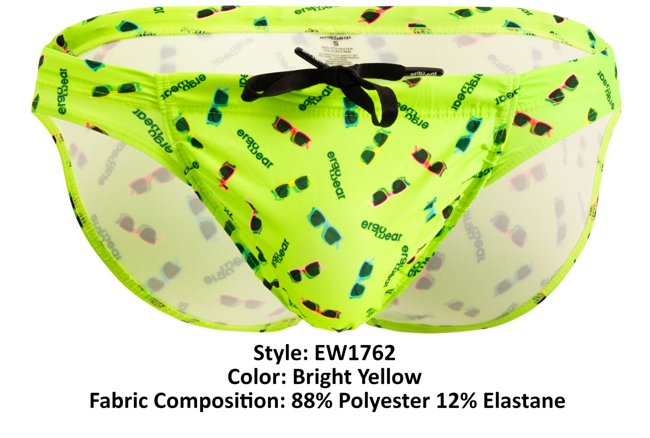 ErgoWear EW1762 FEEL SW Swim Briefs Color Bright Yellow - DealByEthan.gay loves ErgoWear