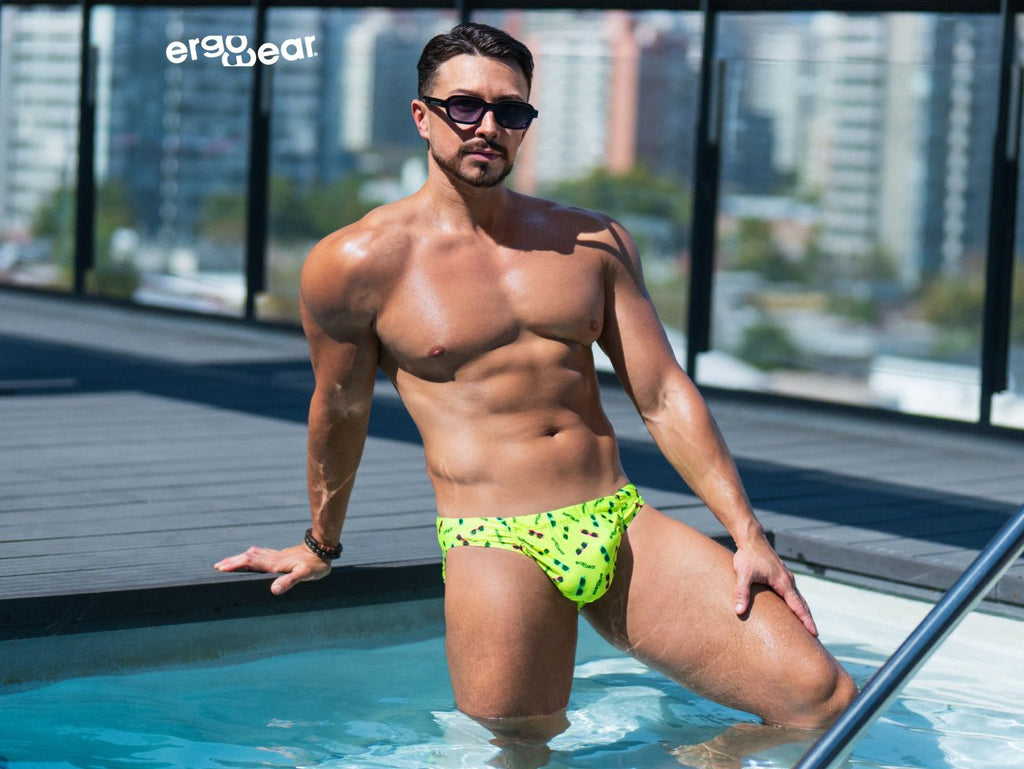 ErgoWear EW1762 FEEL SW Swim Briefs Color Bright Yellow - DealByEthan.gay loves ErgoWear
