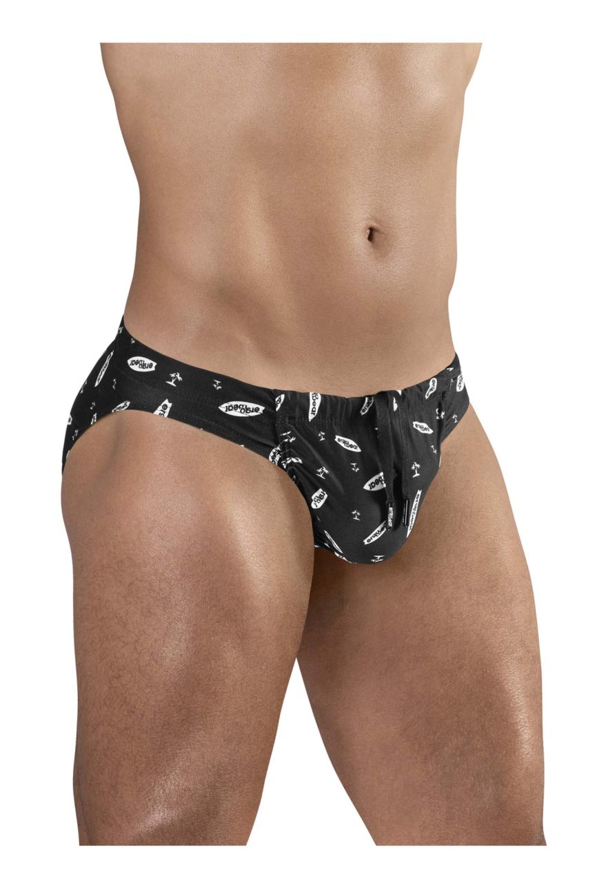 ErgoWear EW1763 FEEL SW Swim Briefs Color Black-White - DealByEthan.gay loves ErgoWear