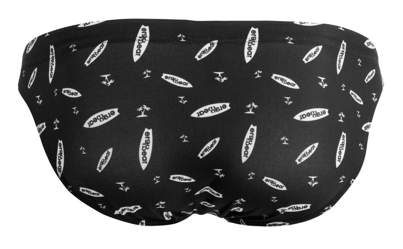 ErgoWear EW1763 FEEL SW Swim Briefs Color Black-White - DealByEthan.gay loves ErgoWear