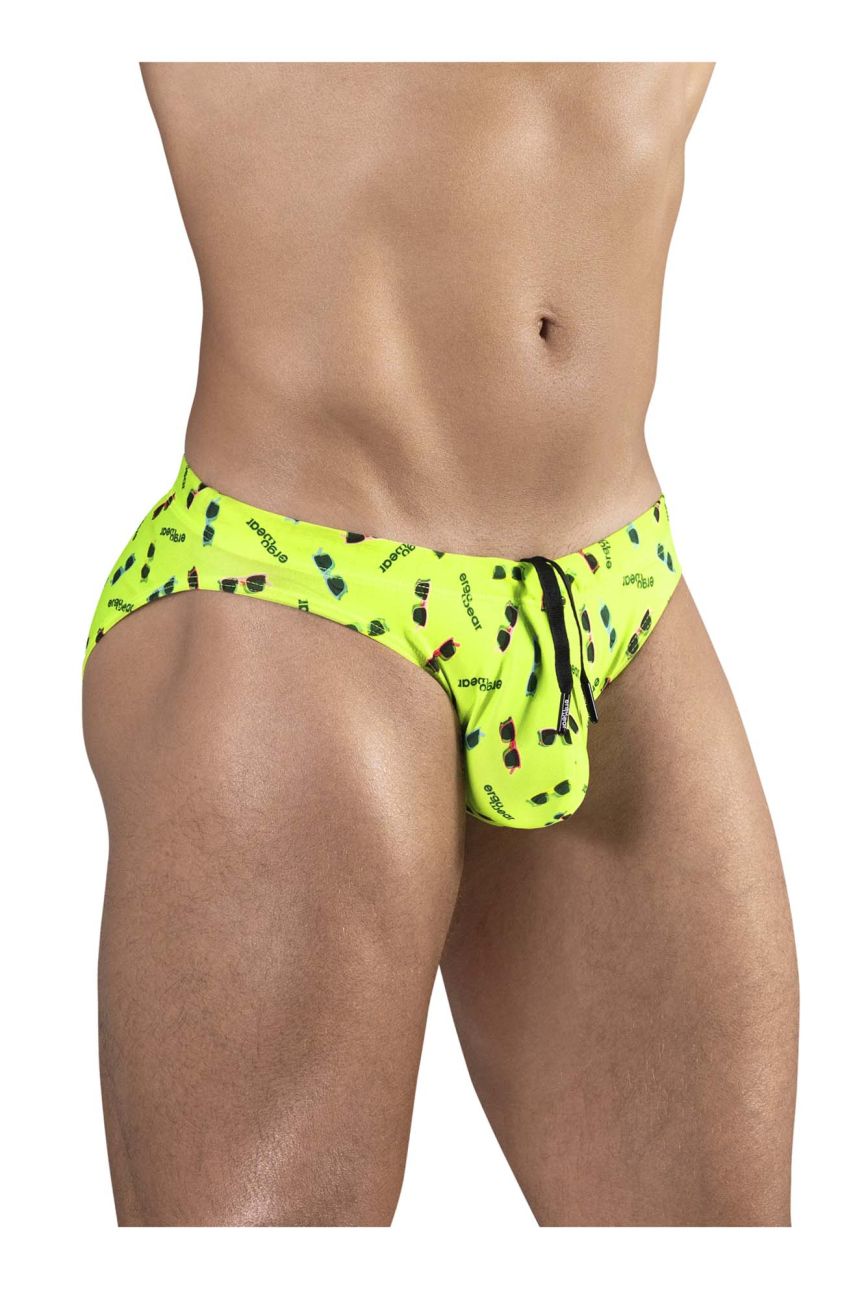 ErgoWear EW1765 X4D SW Swim Briefs Color Bright Yellow - DealByEthan.gay loves ErgoWear