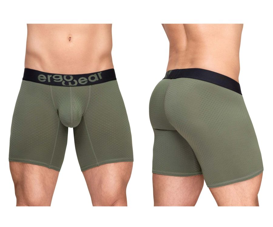 ErgoWear EW1788 MAX FLOW Boxer Briefs Color Dark Green - DealByEthan.gay loves ErgoWear