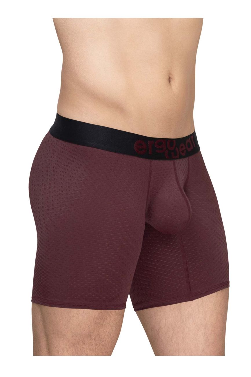 ErgoWear EW1796 MAX FLOW Boxer Briefs Color Burgundy - DealByEthan.gay loves ErgoWear
