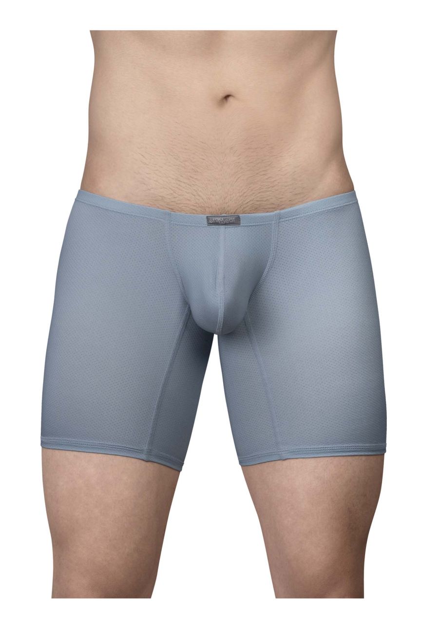 Ergowear ew1808 x4d se boxer briefs in stone blue feature textured fabric and a snug form-fitting design
