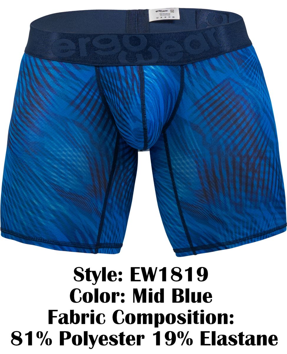 ErgoWear EW1819 MAX BOLD SE Boxer Briefs Color Mid Blue - DealByEthan.gay loves ErgoWear