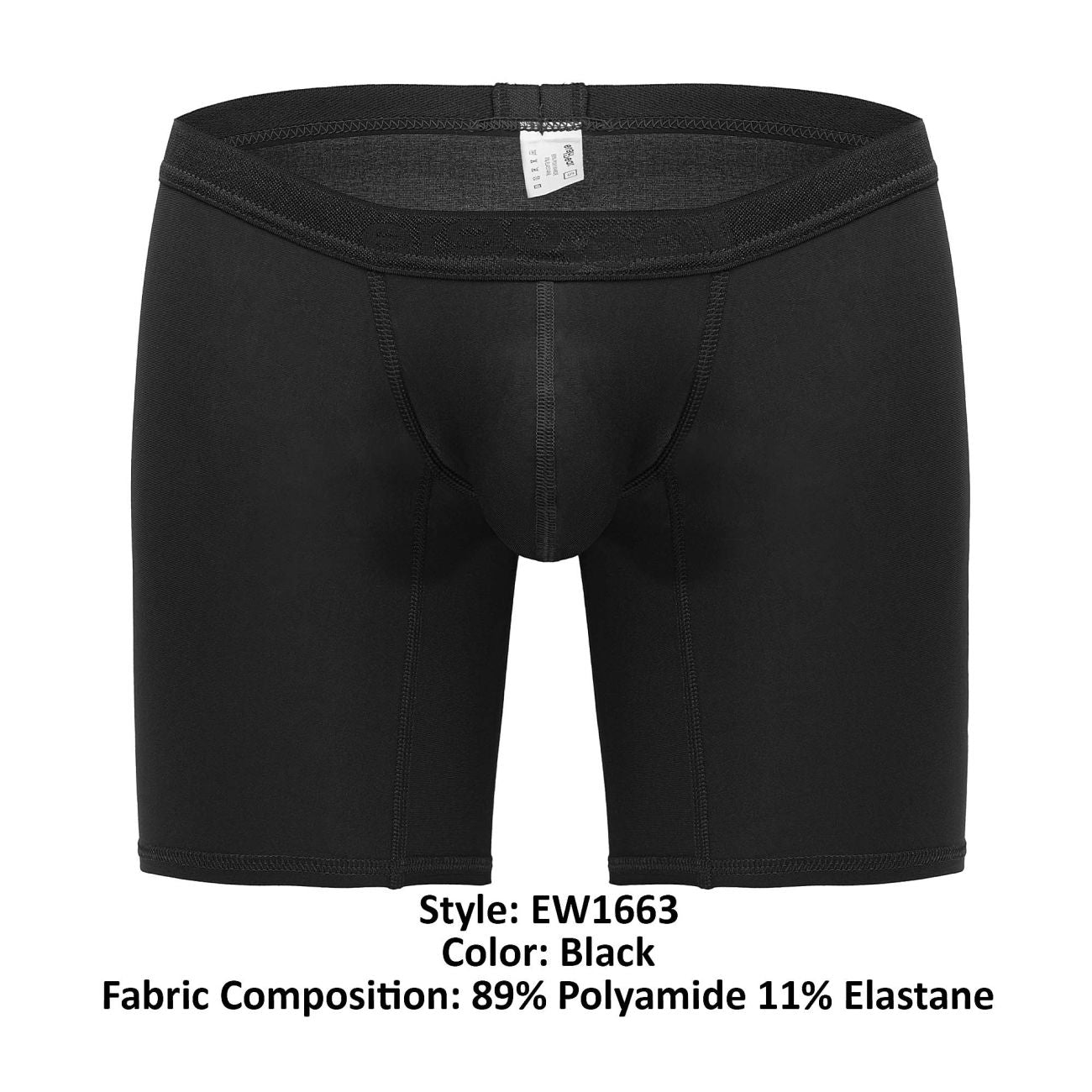 Calzoncillos tipo bóxer ErgoWear EW1663 SLK Color negro