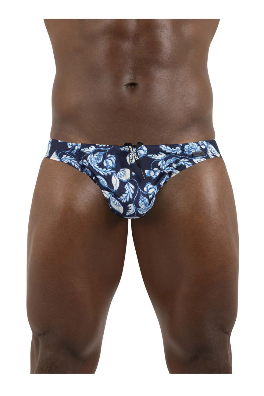 ErgoWear EW1697 FEEL SW Badeslip Farbe Abstrakt Blau