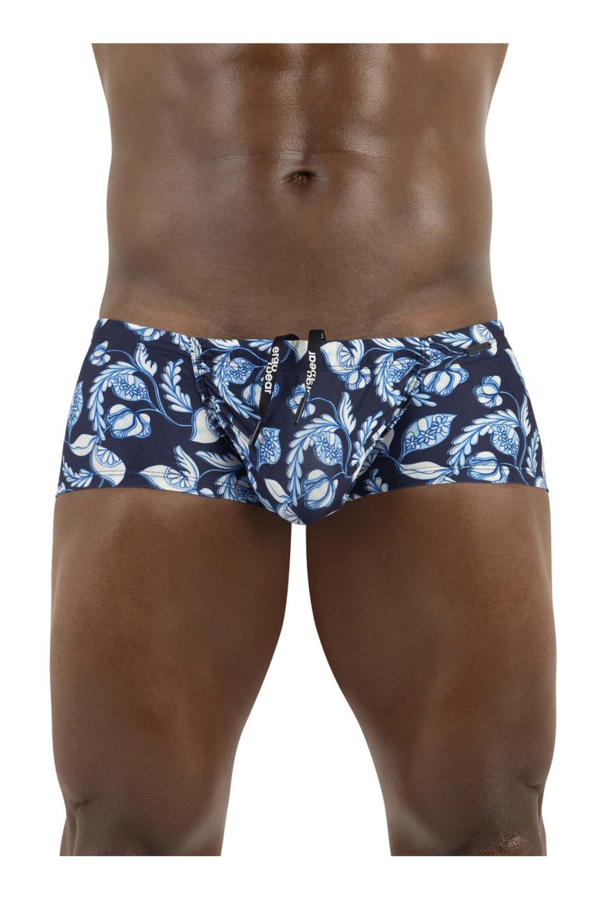 ErgoWear EW1698 FEEL SW Badehose Farbe Abstrakt Blau