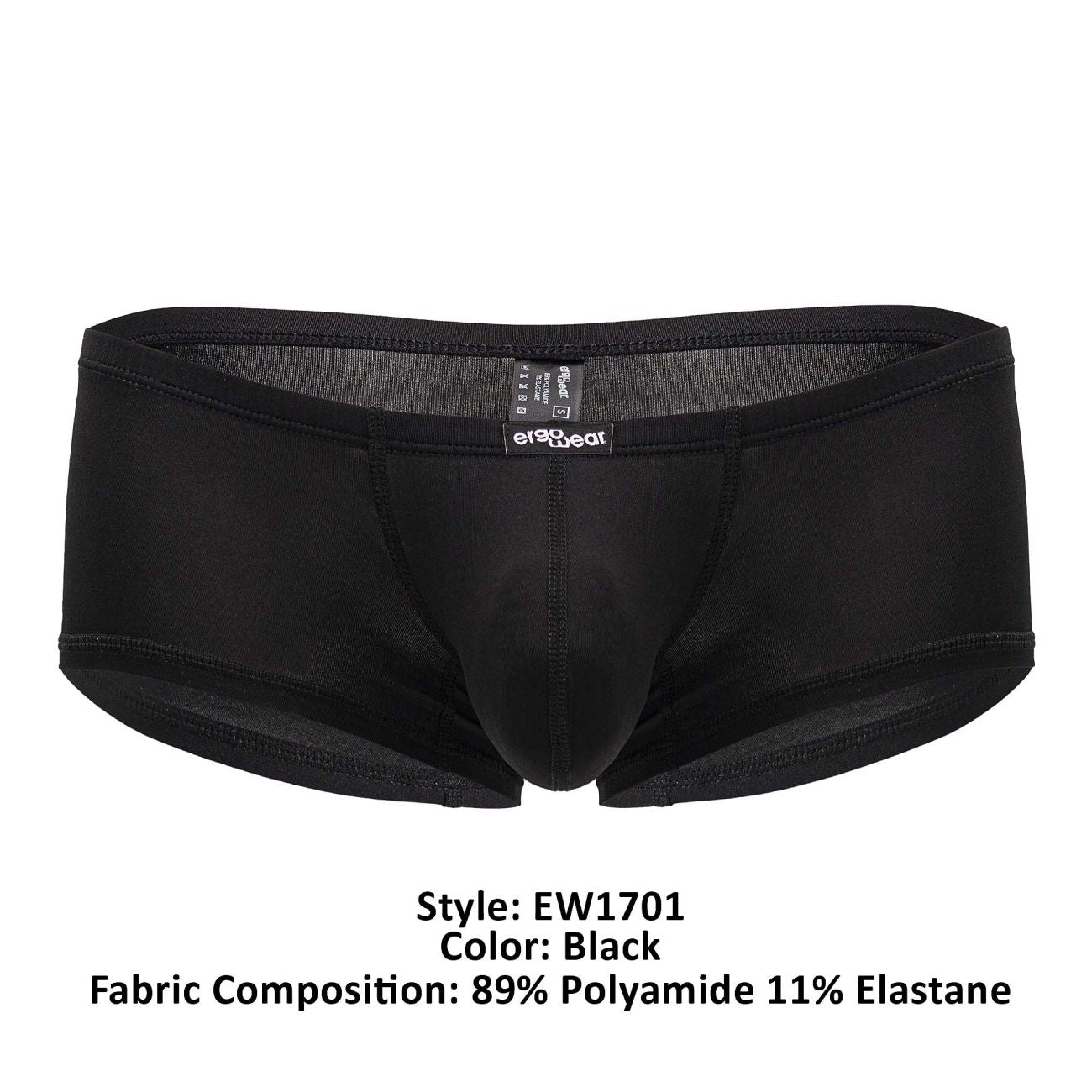 ErgoWear EW1701 X4D Badehose Farbe Schwarz