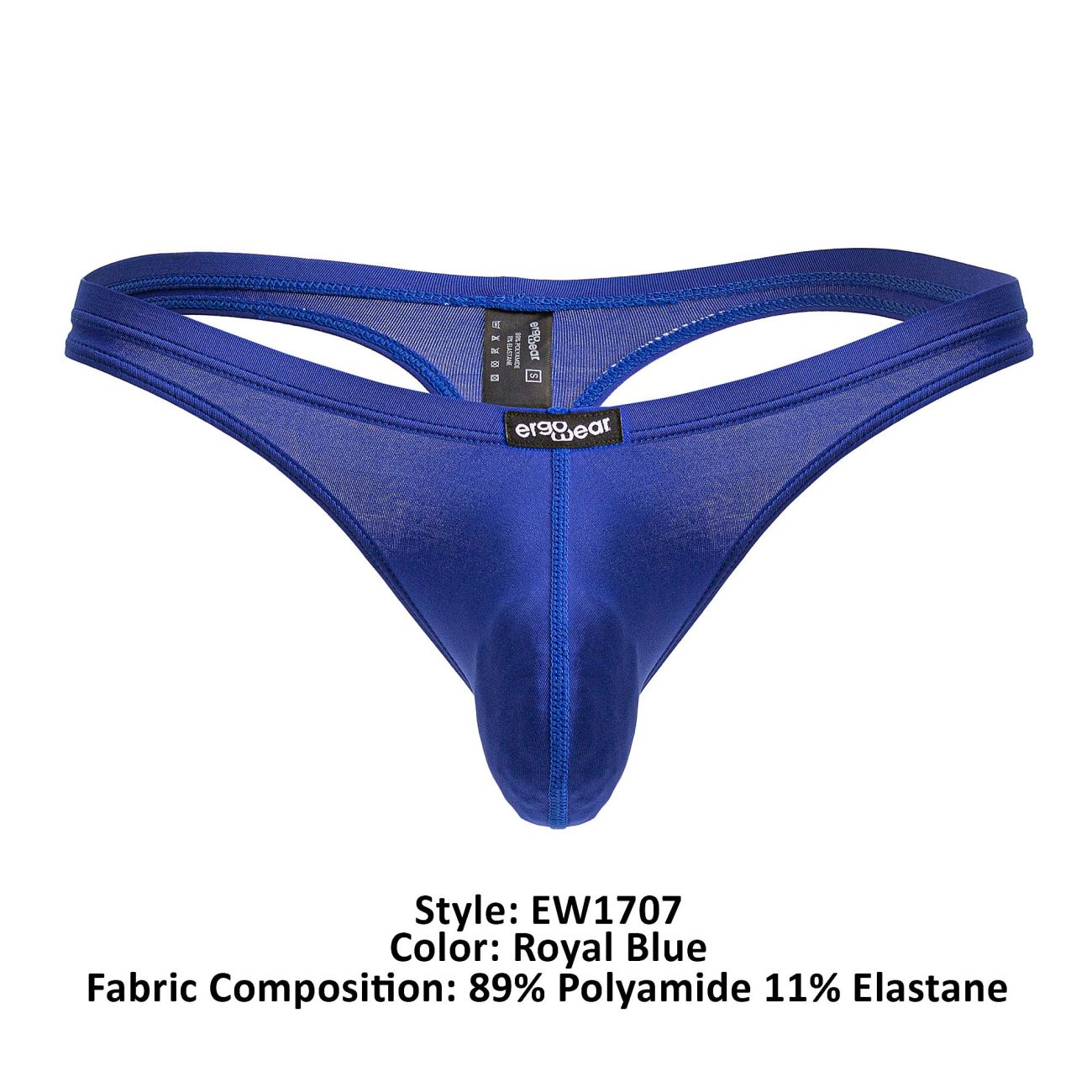 Tanga ErgoWear EW1707 X4D Color Azul Real