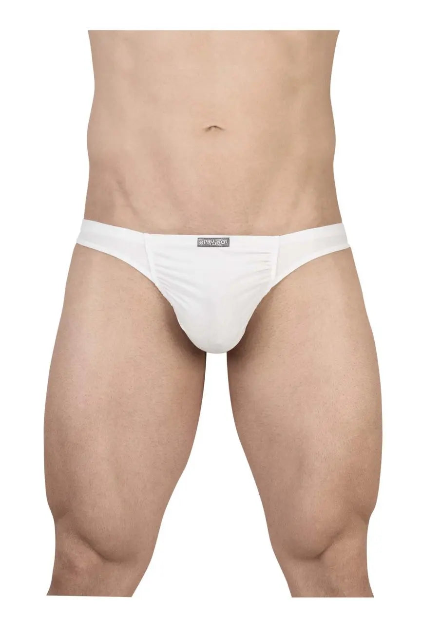 Ropa interior de hombre ErgoWear EW1734 FEEL GR8 Tanga de algodón Color Blanco