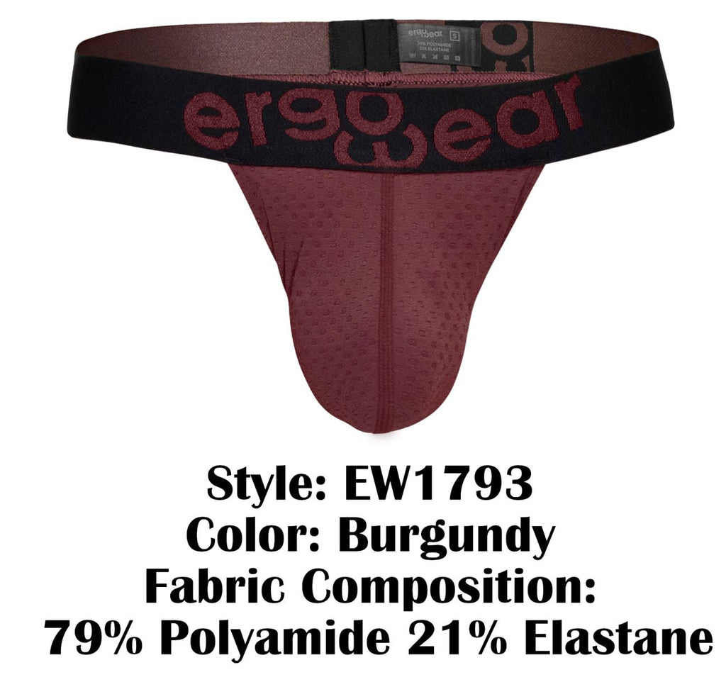 ErgoWear EW1793 MAX FLOW G-String Color Burgundy