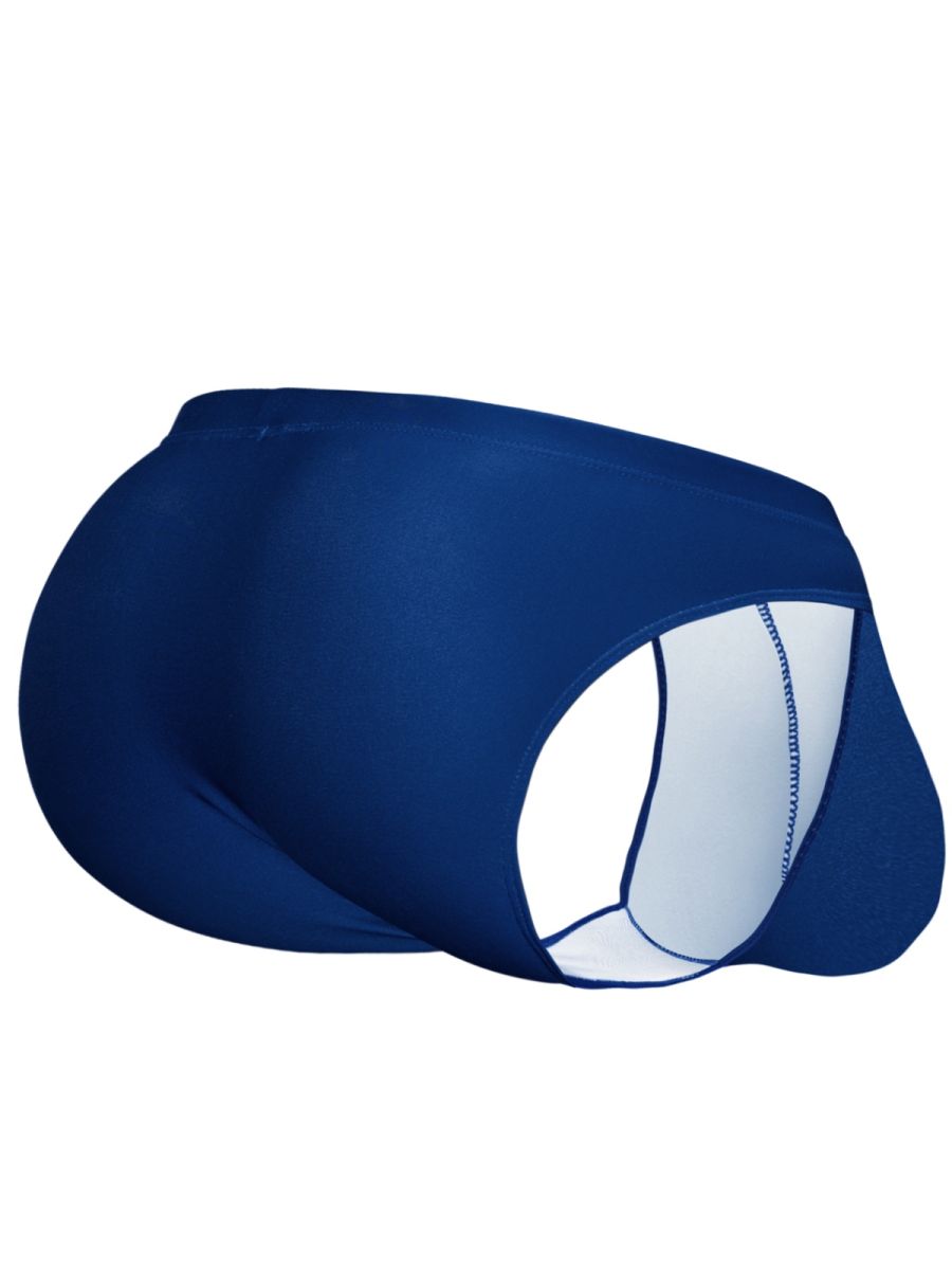 Navy blue ergo wear ew1833 x4d swim bikini with white interior lining and subtle stitched seam detail