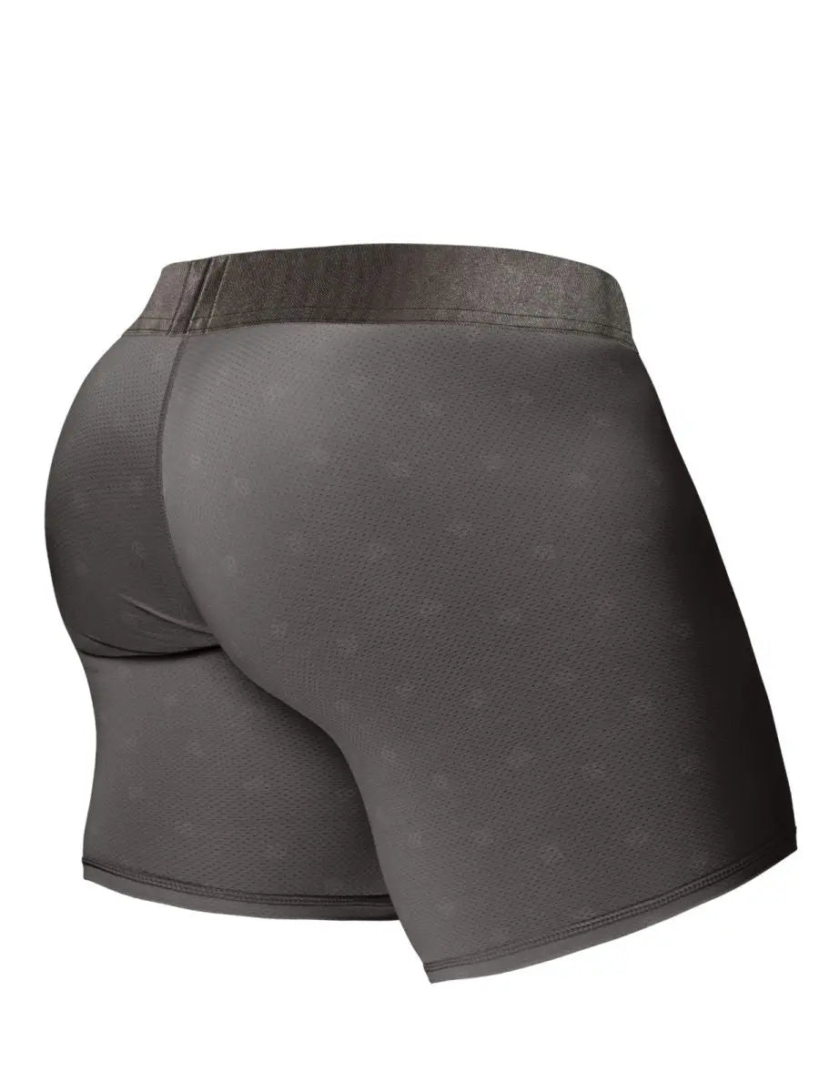 ErgoWear EW1844 Men's Underwear FEEL SE Boxer Briefs for Superior Support Color Dark Gray