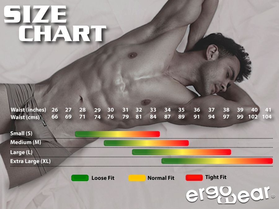 Size chart for ergowear ew1833 x4d sw swim bikini in blue indigo showing measurements in inches and centimeters with fit colors
