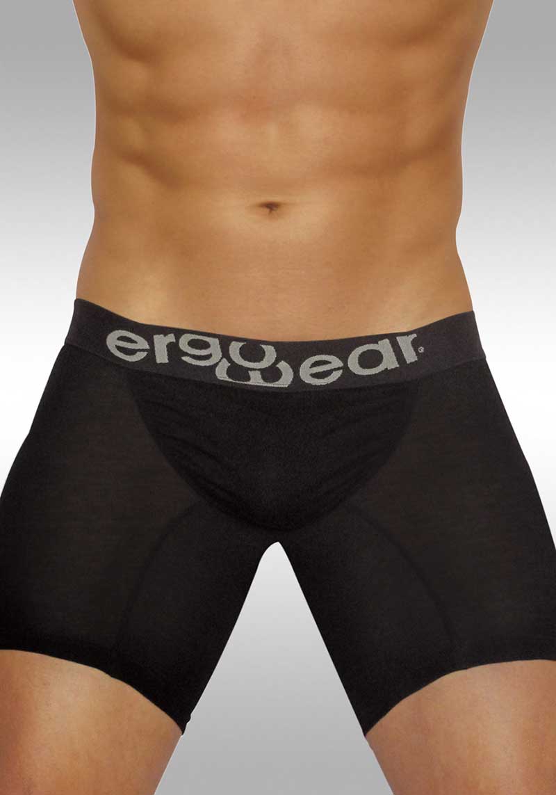 Ergowear Feel Modal Long Boxer Brief Underwear Black EW0711 ELFE01N Size M - DealByEthan.gay loves ErgoWear