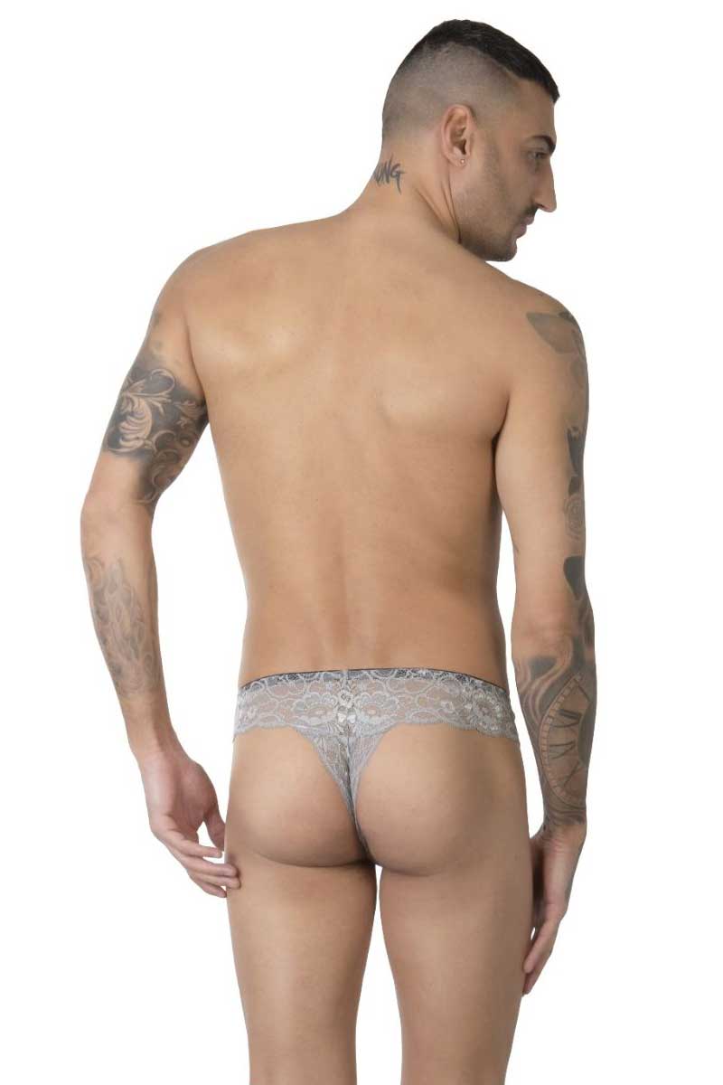 Eros Veneziani Lace Brazilian Brief Underwear Pearl Grey 7465 Size L/XL - DealByEthan.gay loves Eros Veneziani