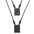 CA-RIO-CA Scapular Deliver Us From Evil Amen Cord Men's Necklace  - Male Jewelry