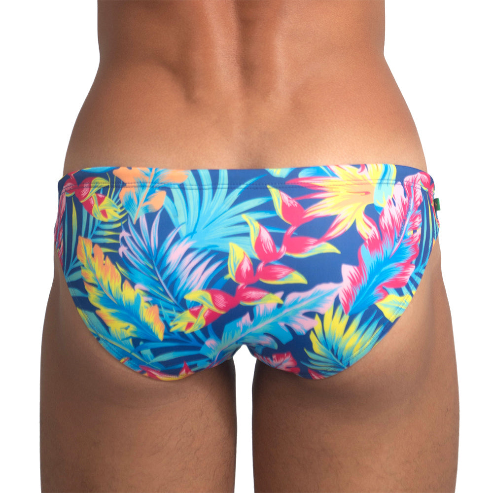 Leme Floral Print Sunga,  Men's Designer Swimwear