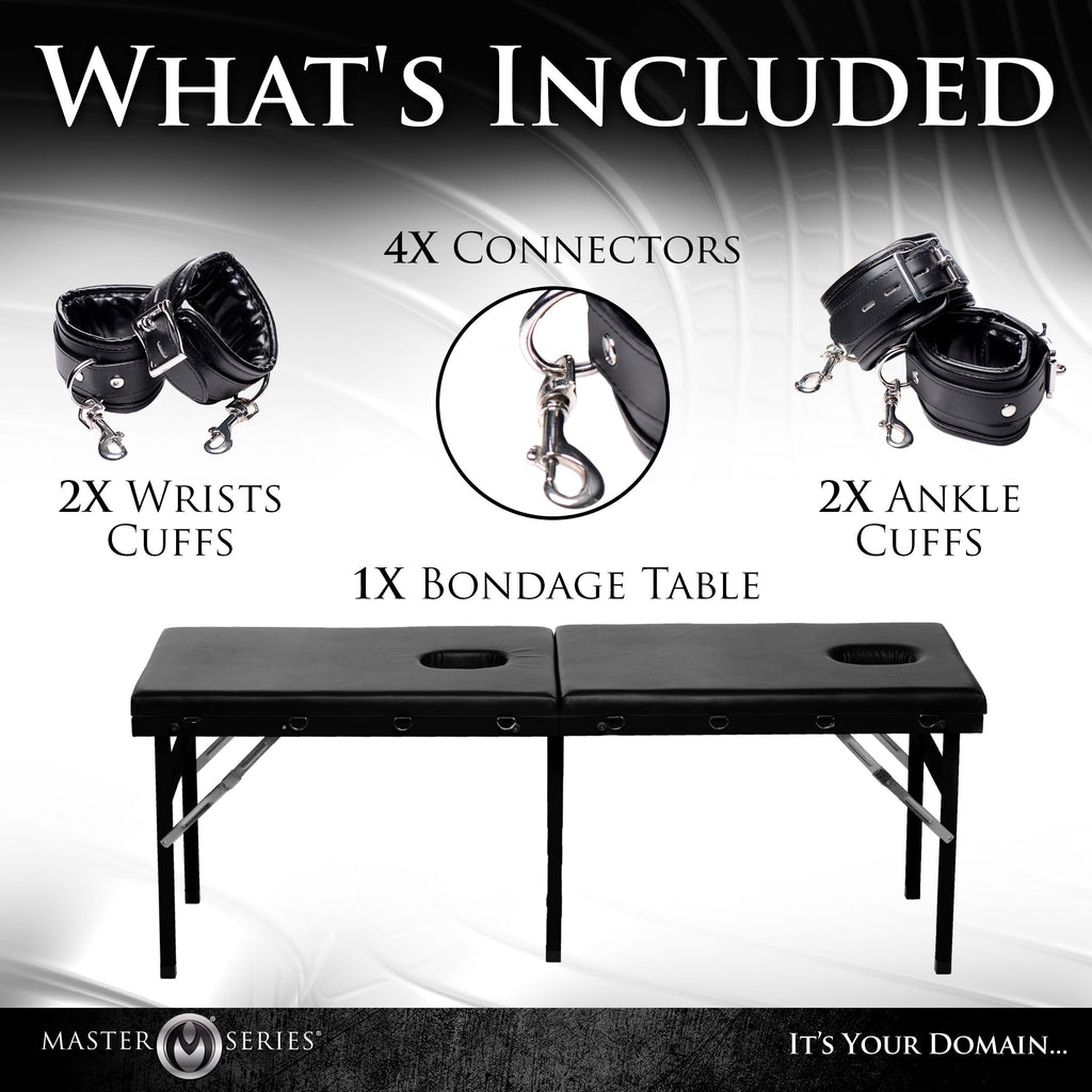 Mesa de bondage extremo y ordeño