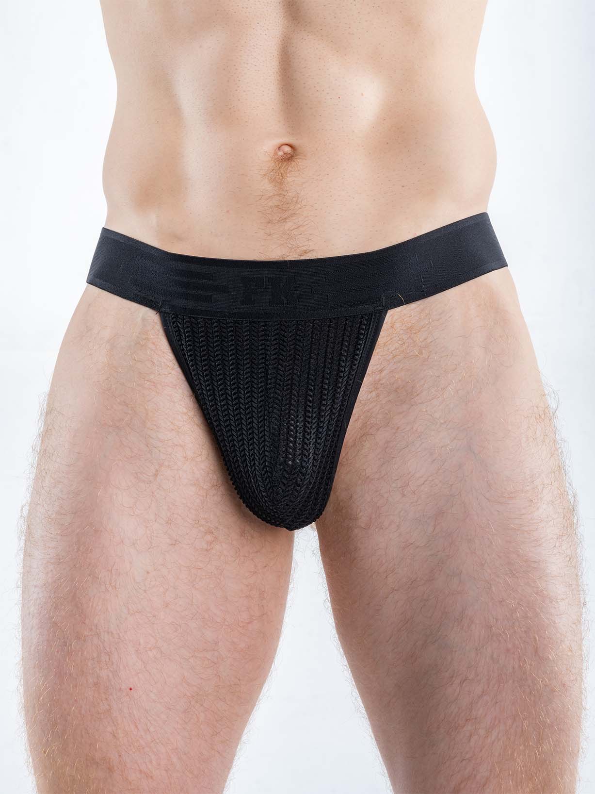 Full Kit Gear Captivity Thong Underwear - Black
