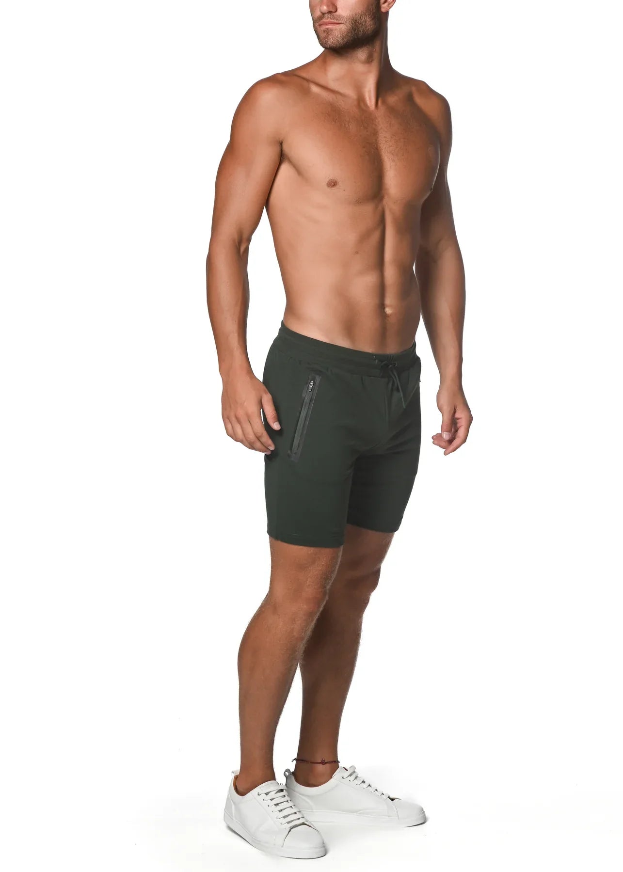 PANTALONES CORTOS ELÁSTICOS DE ALGODÓN FLEXIBLE