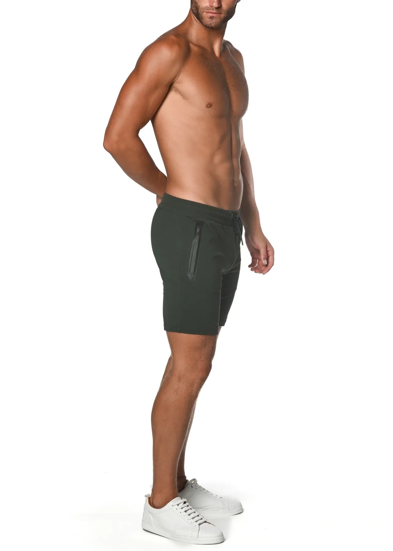 PANTALONES CORTOS ELÁSTICOS DE ALGODÓN FLEXIBLE
