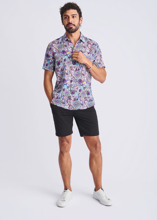 FLORAL LIGHTWEIGHT LINEN TENCEL S/S SHIRT - DealByEthan.gay loves POSTMARC