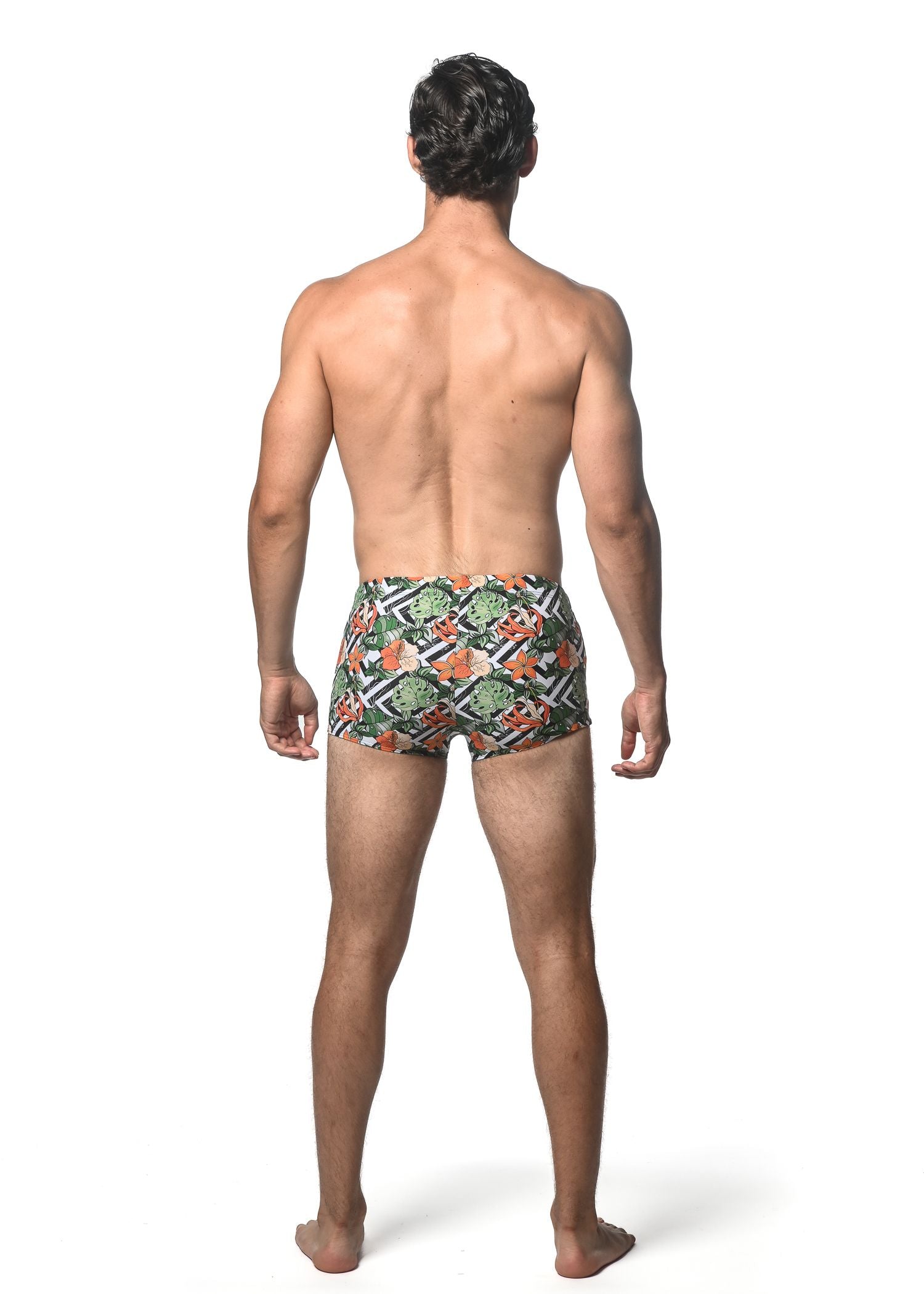 BADEHOSE MIT BLUMENDRUCK