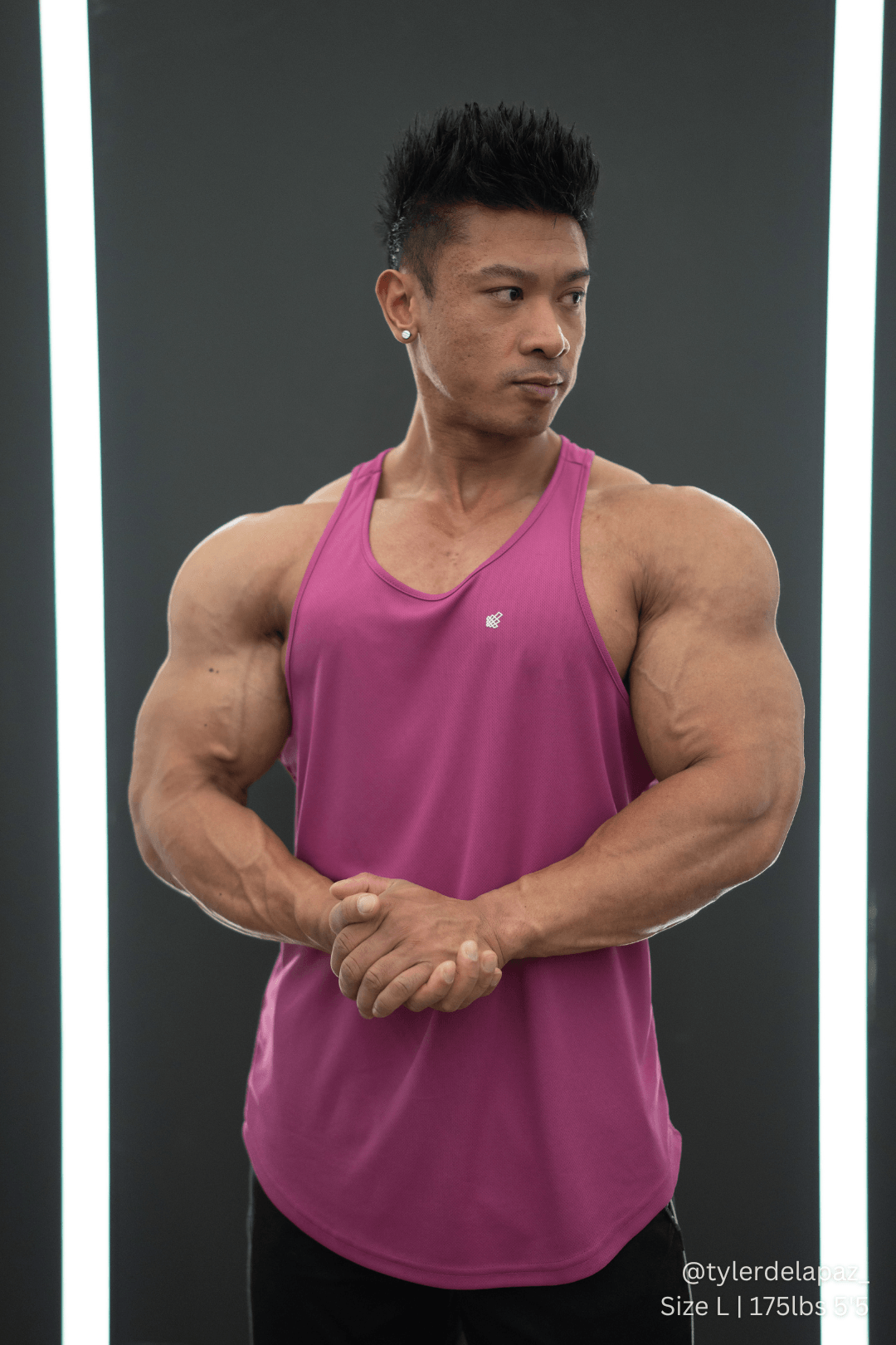 Fast-Dry Bodybuilding Workout Stringer - Magenta - DealByEthan.gay loves Jed North