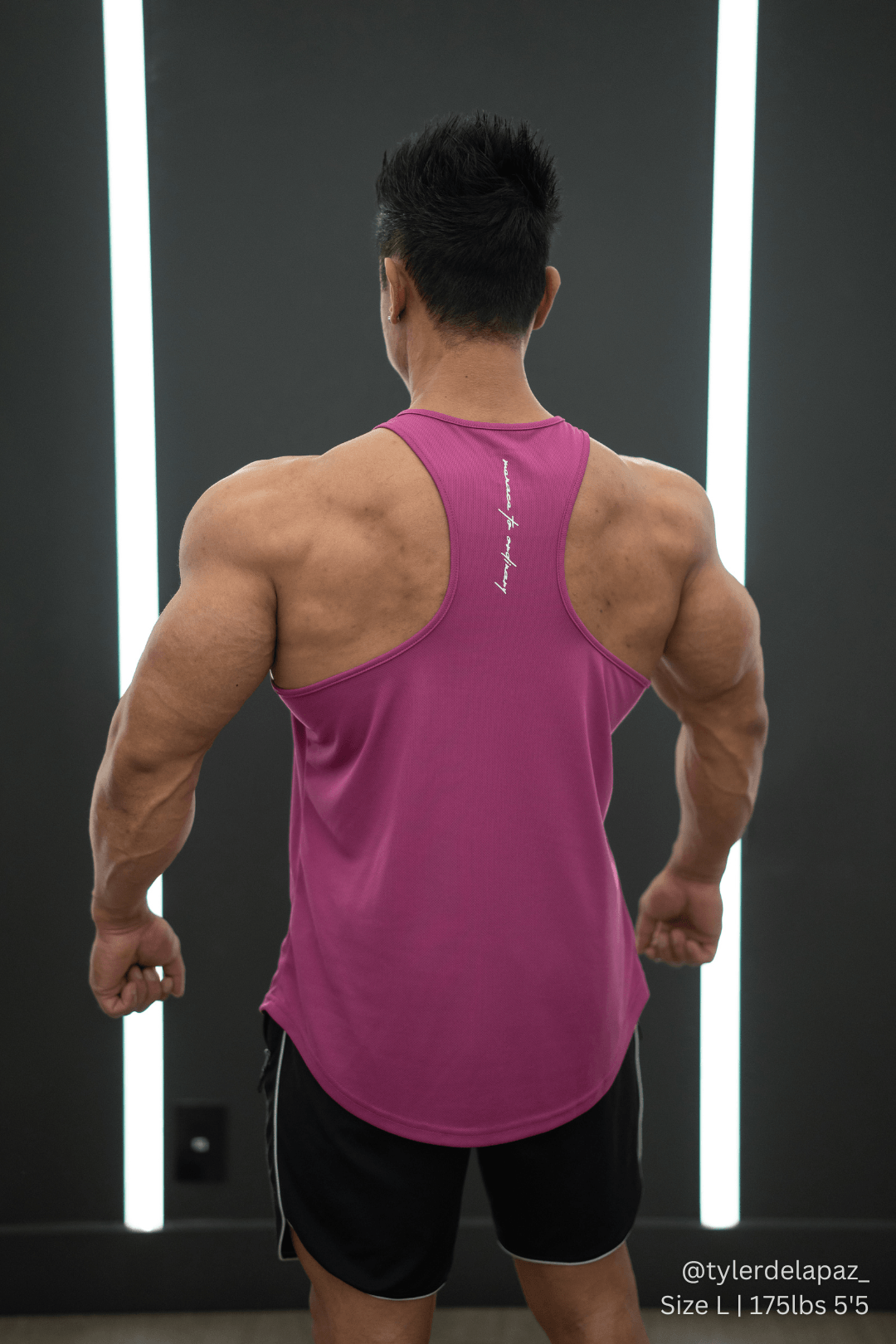Fast-Dry Bodybuilding Workout Stringer - Magenta - DealByEthan.gay loves Jed North