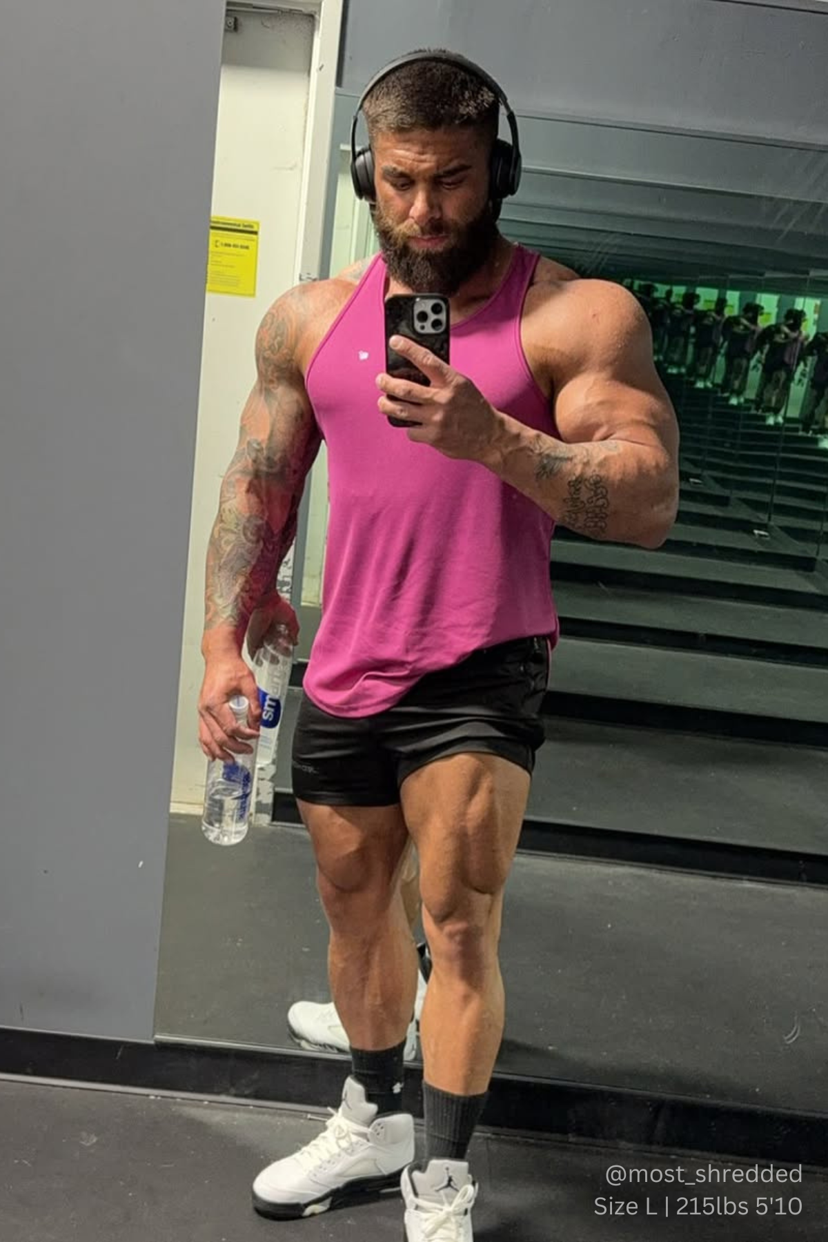 Fast-Dry Bodybuilding Workout Stringer - Magenta - DealByEthan.gay loves Jed North