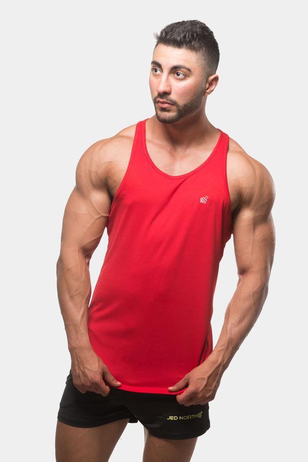 Fast-Dry Bodybuilding Workout Stringer - Red - DealByEthan.gay loves Jed North