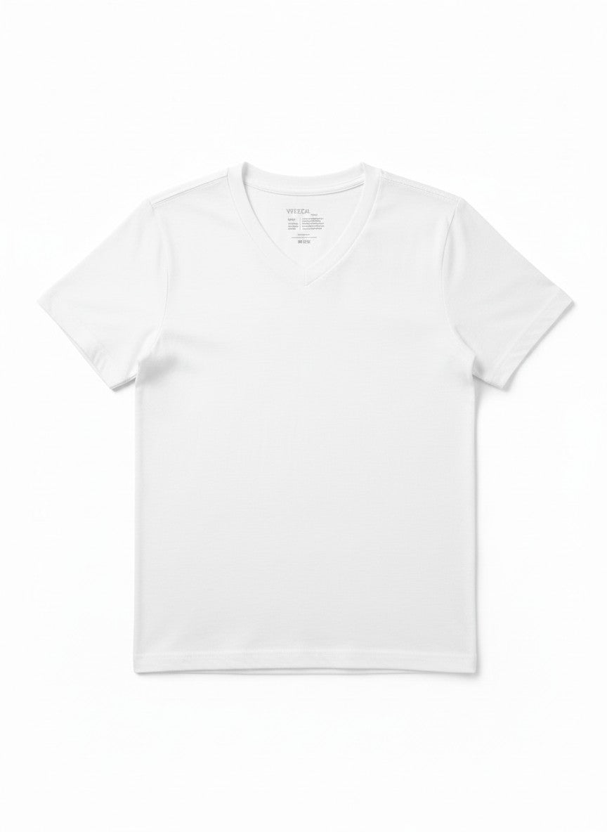 Camiseta Vertical Sport de cuello en V con textura flameada para hombre