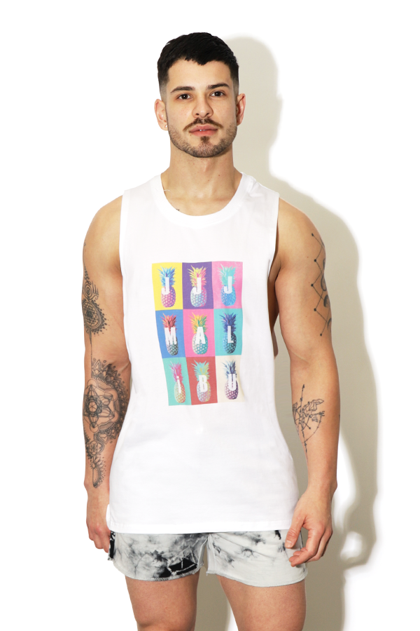 Bad Boy Tank Top - Pineapple Pop Art