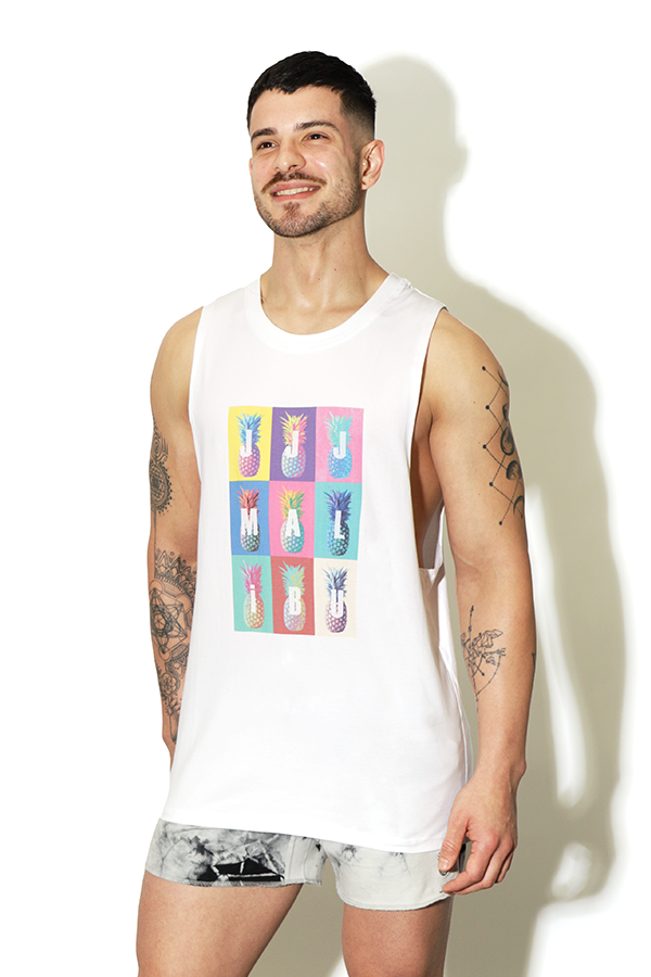 Bad Boy Tank Top - Pineapple Pop Art