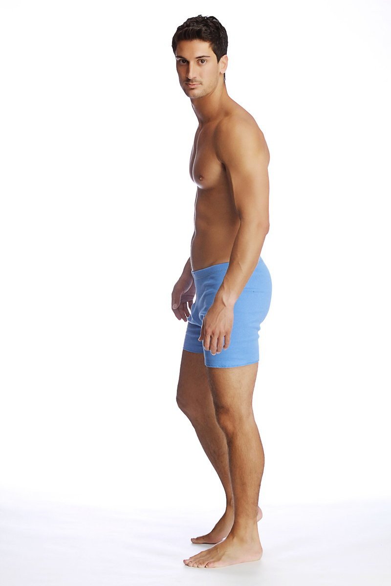 Light blue form-fitting fusion yoga shorts in ice color designed for comfort and flexibility during workouts