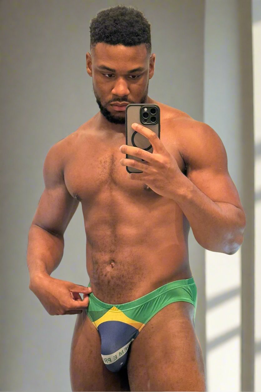JJ Malibu Men's Lovesick Briefs - Brazil Flag