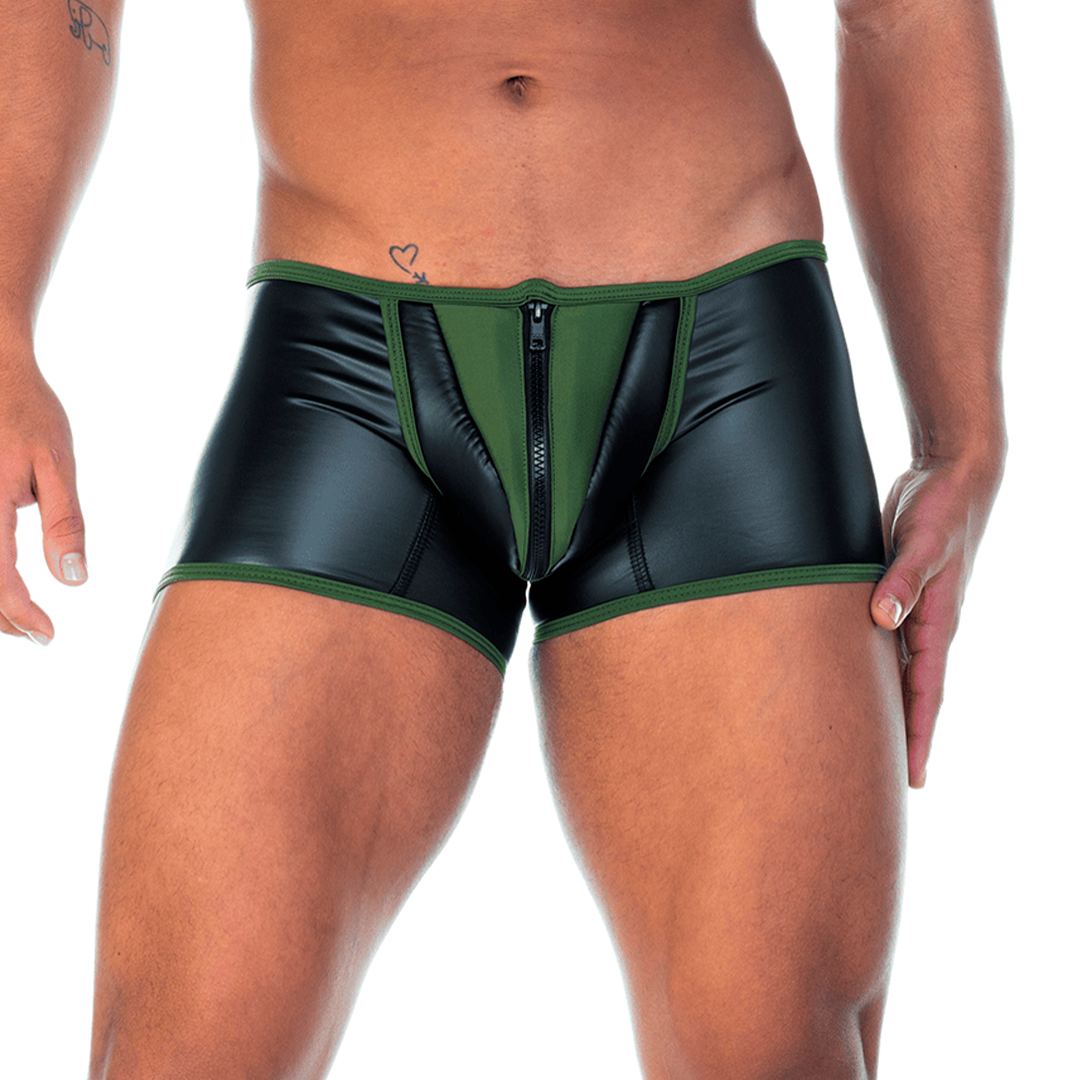Gigo 2 Fetiche Green Zipper Trunk - DealByEthan.gay loves Gigo Underwear