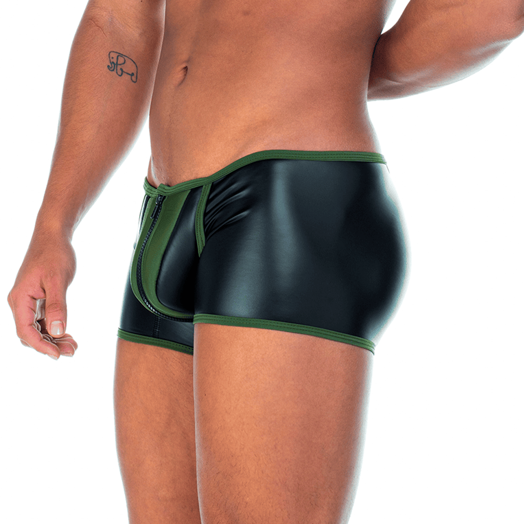 Gigo 2 Fetiche Green Zipper Trunk - DealByEthan.gay loves Gigo Underwear