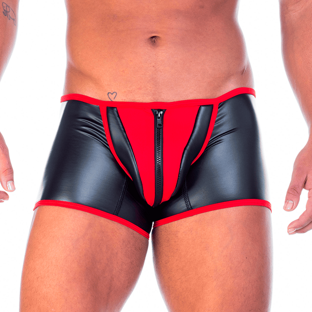 Gigo 2 Fetiche Red Zipper Trunk - DealByEthan.gay loves Gigo Underwear