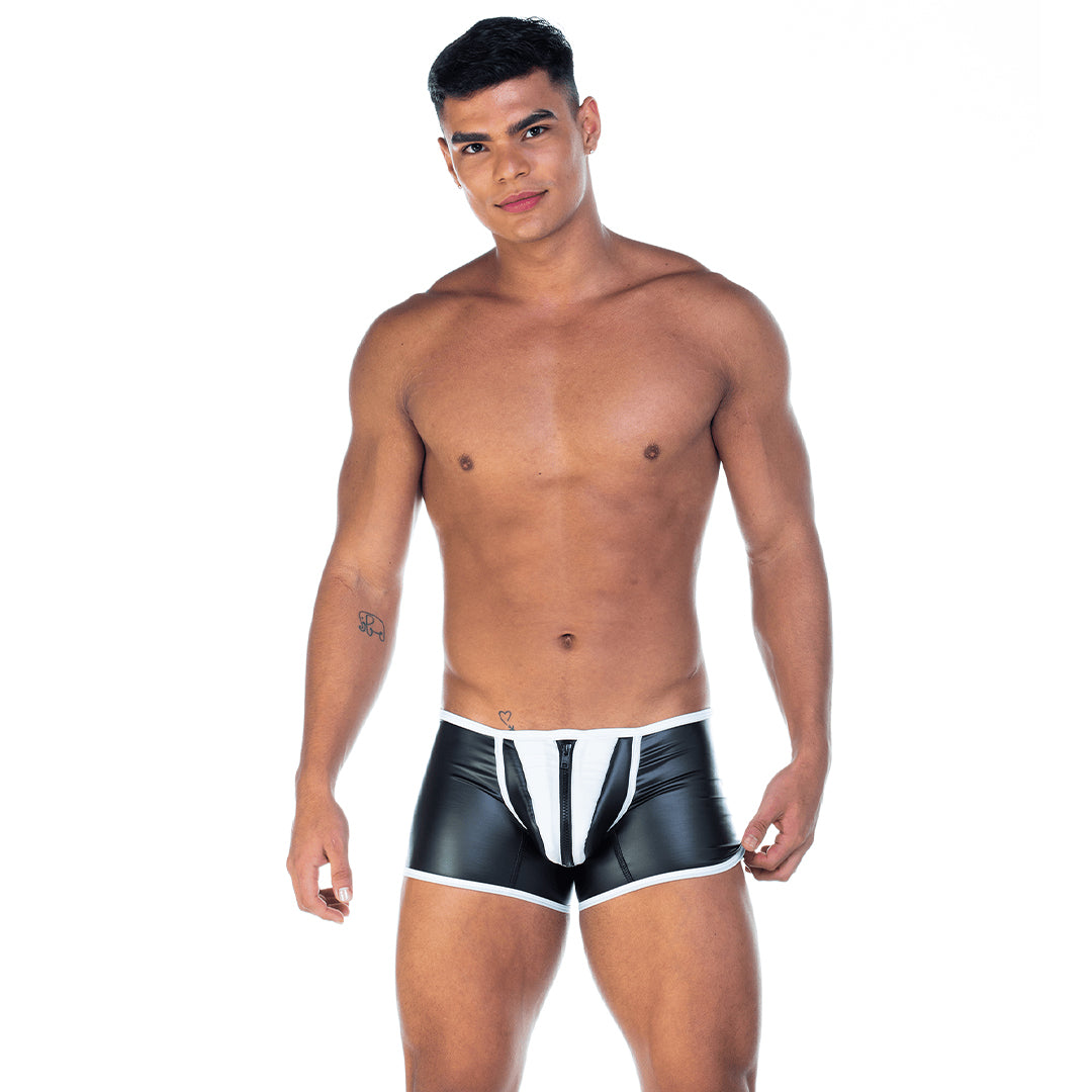 Gigo 2 Fetiche White Zipper Trunk - DealByEthan.gay loves Gigo Underwear