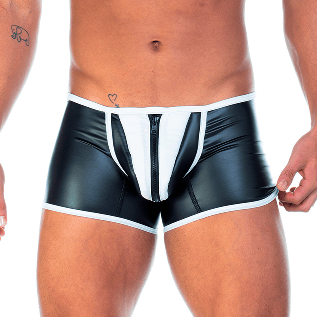 Gigo 2 Fetiche White Zipper Trunk - DealByEthan.gay loves Gigo Underwear