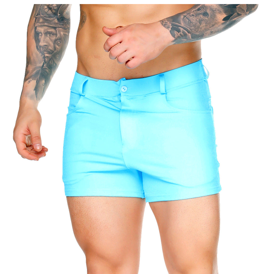AFRICAN BLUE SEXYSHORT - Sexy Short in blue lace for men