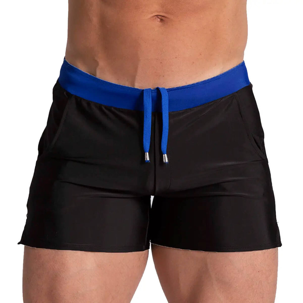 Gigo Alfa Black Blue Beachwear - DealByEthan.gay loves Gigo Underwear