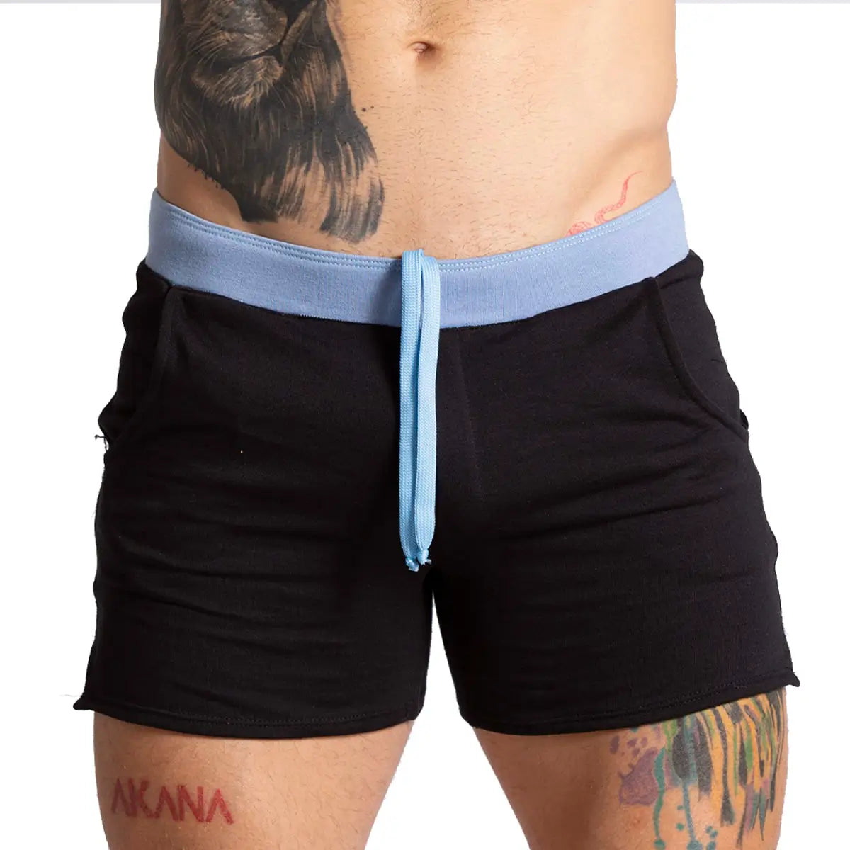 Gigo Alfa Black Blue Short - DealByEthan.gay loves Gigo Underwear