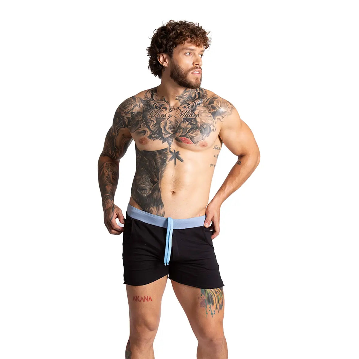 Gigo Alfa Black Blue Short - DealByEthan.gay loves Gigo Underwear