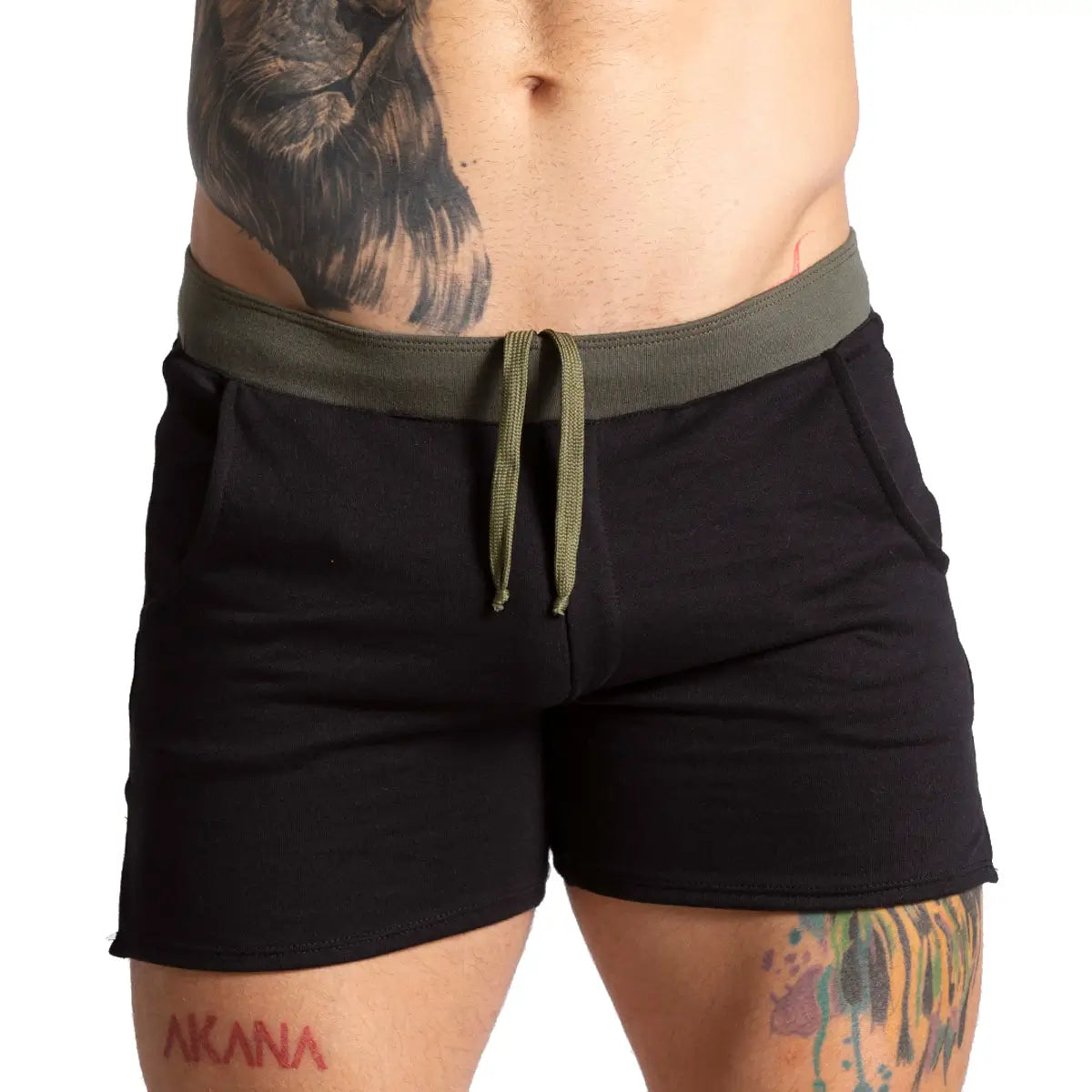 Gigo Alfa Black Green Short - DealByEthan.gay loves Gigo Underwear