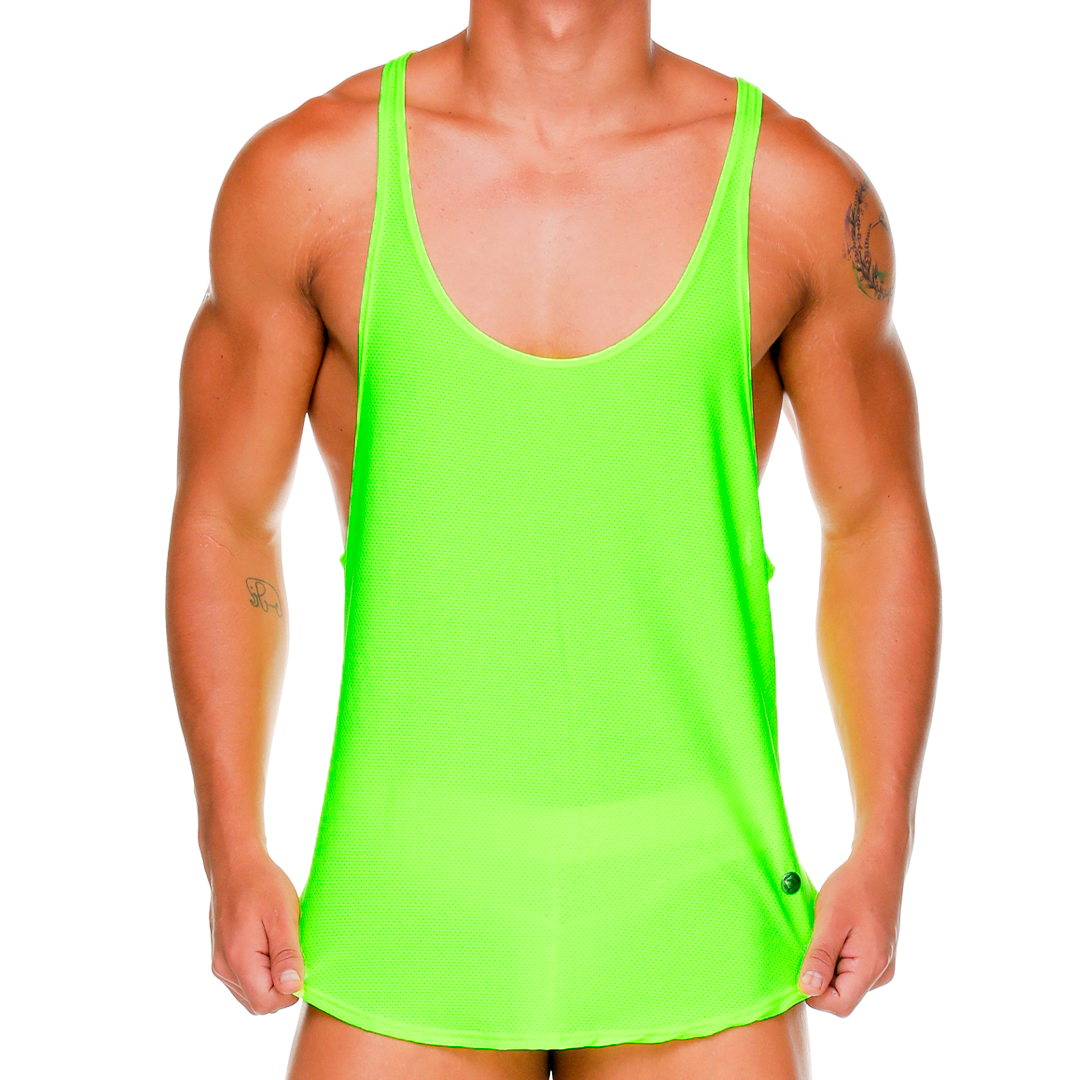 ARAB YELLOW TANK - Sexy yellow t-shirt for men, sleeveless t-shirt