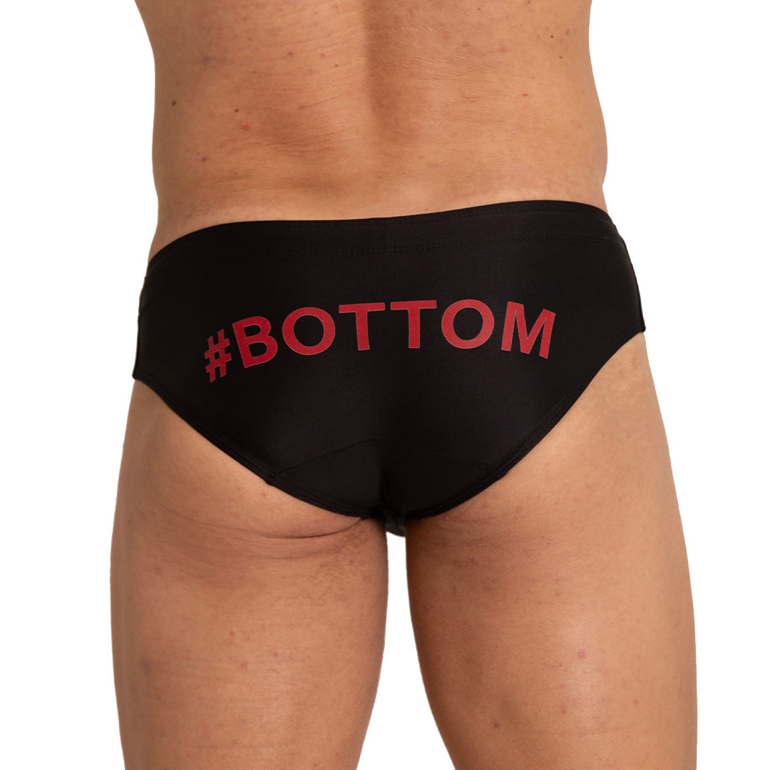 BOTTOM BLACK SWIM BRIEF - Black sexy swimsuit for men